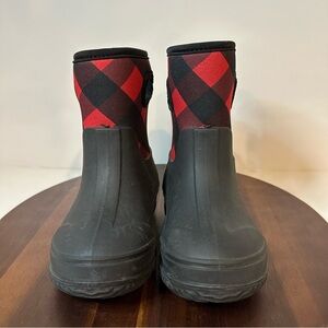 Joe Fresh Kids Buffalo Plaid Winter Boots – Faux Fur Lined – Toddler Size 9